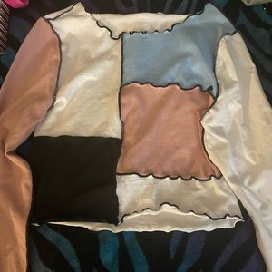 colorful patches shein shirt